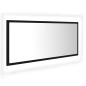 vidaXL Espejo de baño LED acrílico negro 100x8,5x37 cm vidaXL Espejo de baño LED acrílico negro 100x8,5x37 cm