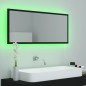 vidaXL Espejo de baño LED acrílico negro 100x8,5x37 cm vidaXL Espejo de baño LED acrílico negro 100x8,5x37 cm