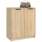 vidaXL Mueble zapatero madera contrachapada roble sonoma 59x35x70 cm vidaXL Mueble zapatero madera contrachapada roble sonoma 59x35x70 cm