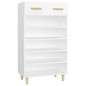 vidaXL Mueble zapatero de madera contrachapada blanco 60x35x105 cm vidaXL Mueble zapatero de madera contrachapada blanco 60x35x105 cm