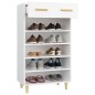 vidaXL Mueble zapatero de madera contrachapada blanco 60x35x105 cm vidaXL Mueble zapatero de madera contrachapada blanco 60x35x105 cm