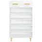vidaXL Mueble zapatero de madera contrachapada blanco 60x35x105 cm vidaXL Mueble zapatero de madera contrachapada blanco 60x35x105 cm