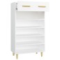 vidaXL Mueble zapatero de madera contrachapada blanco 60x35x105 cm vidaXL Mueble zapatero de madera contrachapada blanco 60x35x105 cm