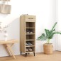 vidaXL Mueble zapatero madera contrachapada roble Sonoma 30x35x105 cm