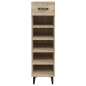 vidaXL Mueble zapatero madera contrachapada roble Sonoma 30x35x105 cm