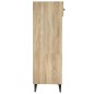 vidaXL Mueble zapatero madera contrachapada roble Sonoma 30x35x105 cm