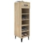 vidaXL Mueble zapatero madera contrachapada roble Sonoma 30x35x105 cm