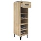 vidaXL Mueble zapatero madera contrachapada roble Sonoma 30x35x105 cm
