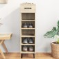 vidaXL Mueble zapatero madera contrachapada roble Sonoma 30x35x105 cm