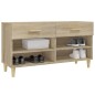 vidaXL Mueble zapatero madera contrachapada roble Sonoma 102x35x55 cm vidaXL Mueble zapatero madera contrachapada roble Sonoma 102x35x55 cm