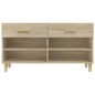 vidaXL Mueble zapatero madera contrachapada roble Sonoma 102x35x55 cm vidaXL Mueble zapatero madera contrachapada roble Sonoma 102x35x55 cm