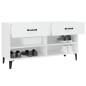 vidaXL Mueble zapatero madera contrachapada blanco 102x35x55 cm