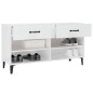 vidaXL Mueble zapatero madera contrachapada blanco brillo 102x35x55 cm vidaXL Mueble zapatero madera contrachapada blanco brillo 102x35x55 cm