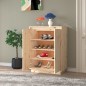 vidaXL Armario zapatero de madera maciza de pino 60x35x80 cm vidaXL Armario zapatero de madera maciza de pino 60x35x80 cm