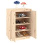 vidaXL Armario zapatero de madera maciza de pino 60x35x80 cm vidaXL Armario zapatero de madera maciza de pino 60x35x80 cm