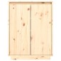 vidaXL Armario zapatero de madera maciza de pino 60x35x80 cm vidaXL Armario zapatero de madera maciza de pino 60x35x80 cm