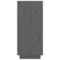 vidaXL Armario zapatero de madera maciza de pino gris 60x35x80 cm vidaXL Armario zapatero de madera maciza de pino gris 60x35x80 cm