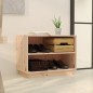 vidaXL Armario zapatero de madera maciza de pino 60x34x45 cm vidaXL Armario zapatero de madera maciza de pino 60x34x45 cm