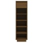vidaXL Mueble zapatero de madera maciza pino marrón miel 30x34x105 cm vidaXL Mueble zapatero de madera maciza pino marrón miel 30x34x105 cm