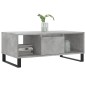 vidaXL Mesa de centro madera contrachapada gris hormigón 90x50x36,5 cm vidaXL Mesa de centro madera contrachapada gris hormigón 90x50x36,5 cm