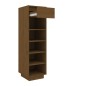 vidaXL Mueble zapatero de madera maciza pino marrón miel 30x34x105 cm vidaXL Mueble zapatero de madera maciza pino marrón miel 30x34x105 cm
