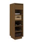 vidaXL Mueble zapatero de madera maciza pino marrón miel 30x34x105 cm vidaXL Mueble zapatero de madera maciza pino marrón miel 30x34x105 cm