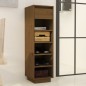 vidaXL Mueble zapatero de madera maciza pino marrón miel 30x34x105 cm vidaXL Mueble zapatero de madera maciza pino marrón miel 30x34x105 cm