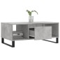 vidaXL Mesa de centro madera contrachapada gris hormigón 90x50x36,5 cm vidaXL Mesa de centro madera contrachapada gris hormigón 90x50x36,5 cm