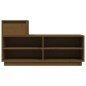 vidaXL Mueble zapatero de madera maciza pino marrón miel 110x34x61 cm vidaXL Mueble zapatero de madera maciza pino marrón miel 110x34x61 cm