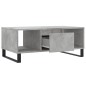 vidaXL Mesa de centro madera contrachapada gris hormigón 90x50x36,5 cm vidaXL Mesa de centro madera contrachapada gris hormigón 90x50x36,5 cm