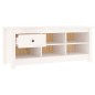 vidaXL Armario zapatero de madera maciza de pino blanco 110x38x45,5 cm vidaXL Armario zapatero de madera maciza de pino blanco 110x38x45,5 cm