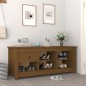vidaXL Armario zapatero madera maciza pino marrón miel 110x38x45,5cm vidaXL Armario zapatero madera maciza pino marrón miel 110x38x45,5cm