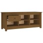 vidaXL Armario zapatero madera maciza pino marrón miel 110x38x45,5cm vidaXL Armario zapatero madera maciza pino marrón miel 110x38x45,5cm