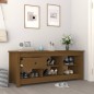 vidaXL Armario zapatero madera maciza pino marrón miel 110x38x45,5cm vidaXL Armario zapatero madera maciza pino marrón miel 110x38x45,5cm