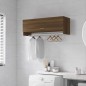 vidaXL Armario madera contrachapada roble marrón 100x32,5x35 cm vidaXL Armario madera contrachapada roble marrón 100x32,5x35 cm