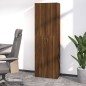 vidaXL Armario de oficina contrachapado roble marrón 60x32x190 cm vidaXL Armario de oficina contrachapado roble marrón 60x32x190 cm