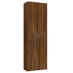vidaXL Armario de oficina contrachapado roble marrón 60x32x190 cm