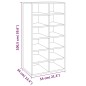 vidaXL Mueble zapatero madera contrachapada gris Sonoma 54x34x100,5 cm vidaXL Mueble zapatero madera contrachapada gris Sonoma 54x34x100,5 cm