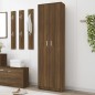 vidaXL Armario pasillo madera contrachapada roble marrón 55x25x189cm vidaXL Armario pasillo madera contrachapada roble marrón 55x25x189cm