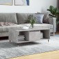 vidaXL Mesa de centro madera contrachapada gris hormigón 90x50x36,5 cm vidaXL Mesa de centro madera contrachapada gris hormigón 90x50x36,5 cm