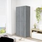 vidaXL Mueble zapatero madera contrachapada gris sonoma 80x39x178 cm vidaXL Mueble zapatero madera contrachapada gris sonoma 80x39x178 cm