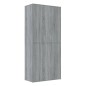 vidaXL Mueble zapatero madera contrachapada gris sonoma 80x39x178 cm vidaXL Mueble zapatero madera contrachapada gris sonoma 80x39x178 cm