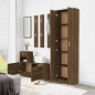 vidaXL Armario pasillo madera contrachapada roble marrón 55x25x189cm vidaXL Armario pasillo madera contrachapada roble marrón 55x25x189cm