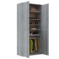 vidaXL Mueble zapatero madera contrachapada gris sonoma 80x39x178 cm vidaXL Mueble zapatero madera contrachapada gris sonoma 80x39x178 cm