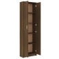 vidaXL Armario pasillo madera contrachapada roble marrón 55x25x189cm vidaXL Armario pasillo madera contrachapada roble marrón 55x25x189cm