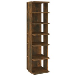 vidaXL Zapatero madera contrachapada roble ahumado 27,5x27x102 cm