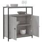 vidaXL Aparador de madera de ingeniería gris Sonoma 70x30x80 cm vidaXL Aparador de madera de ingeniería gris Sonoma 70x30x80 cm