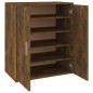 vidaXL Mueble zapatero madera contrachapada roble ahumado 60x35x70 cm vidaXL Mueble zapatero madera contrachapada roble ahumado 60x35x70 cm