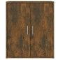 vidaXL Mueble zapatero madera contrachapada roble ahumado 60x35x70 cm vidaXL Mueble zapatero madera contrachapada roble ahumado 60x35x70 cm