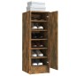 vidaXL Mueble zapatero madera contrachapada roble ahumado 32x35x92 cm vidaXL Mueble zapatero madera contrachapada roble ahumado 32x35x92 cm